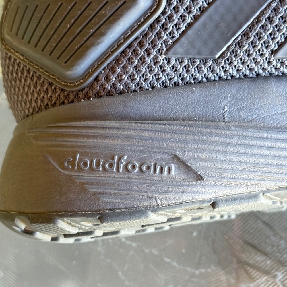 Adidas Duramo 9 Mens Running Shoes Grey Cloudfoam Sneakers Size 8.5/10 Women's - Picture 4 of 8